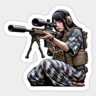 Sniper Girl Sticker